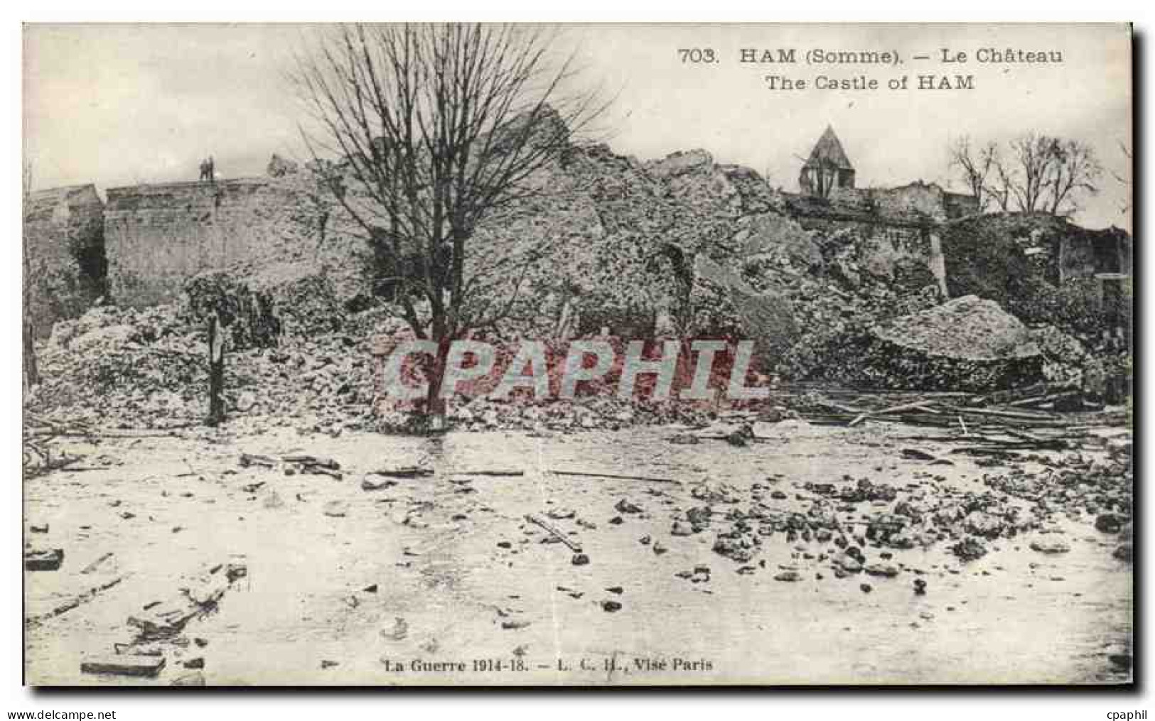 CPA Ham Le chateau