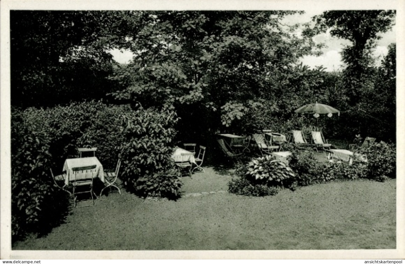 CPA Hamburg Eimsbüttel Lokstedt, Alwin Münster's Gasthof, Gartenpartie