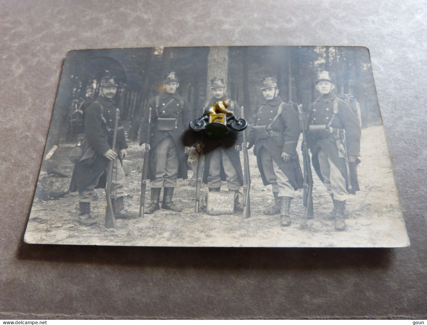 Cpa Hamois Schaltin Camp de Beverloo Les amis de Schaltin - 1914 - top carte photo