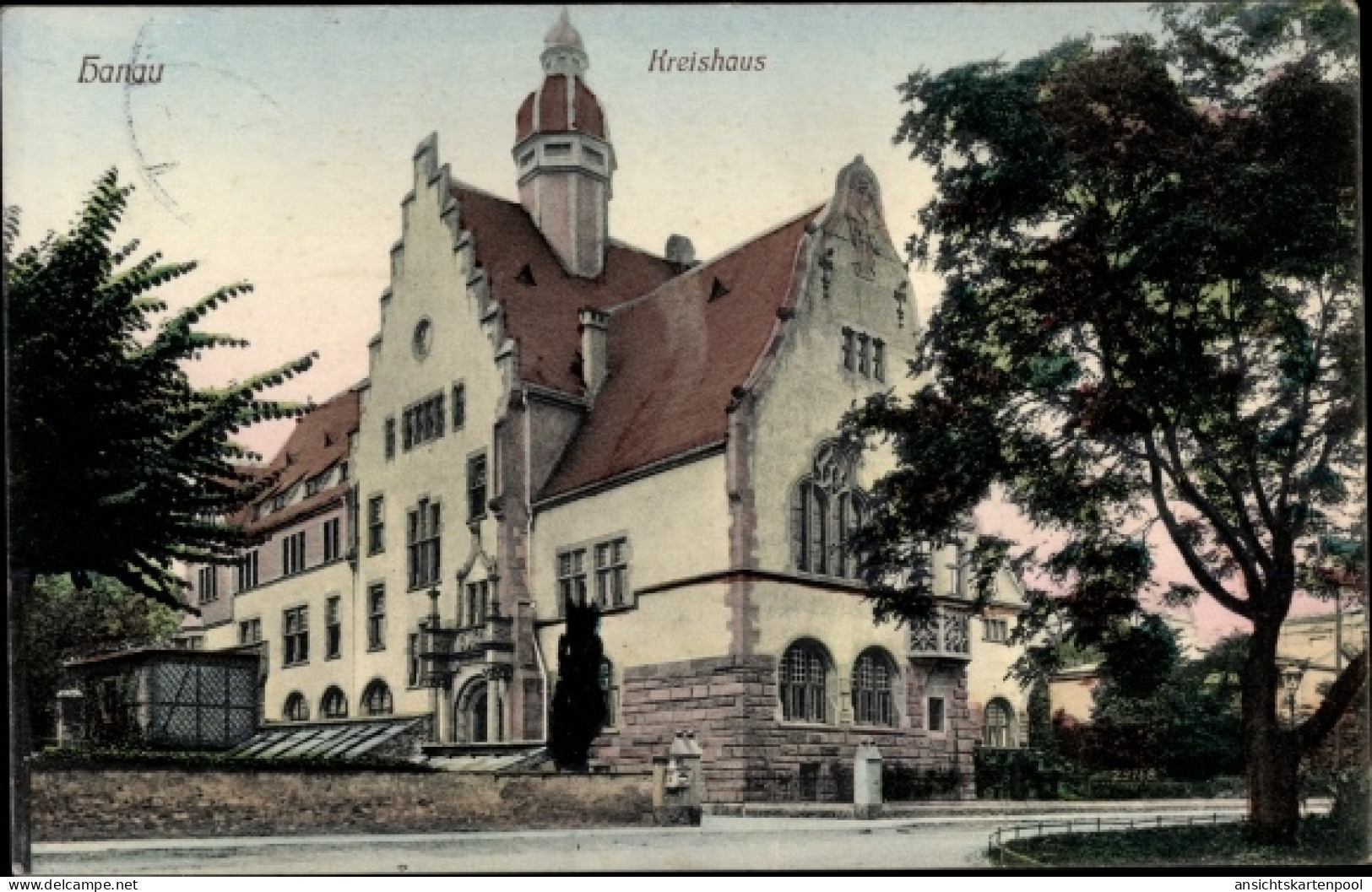 CPA Hanau im Main Kinzig Kreis Hessen, Blick auf das Kreishaus