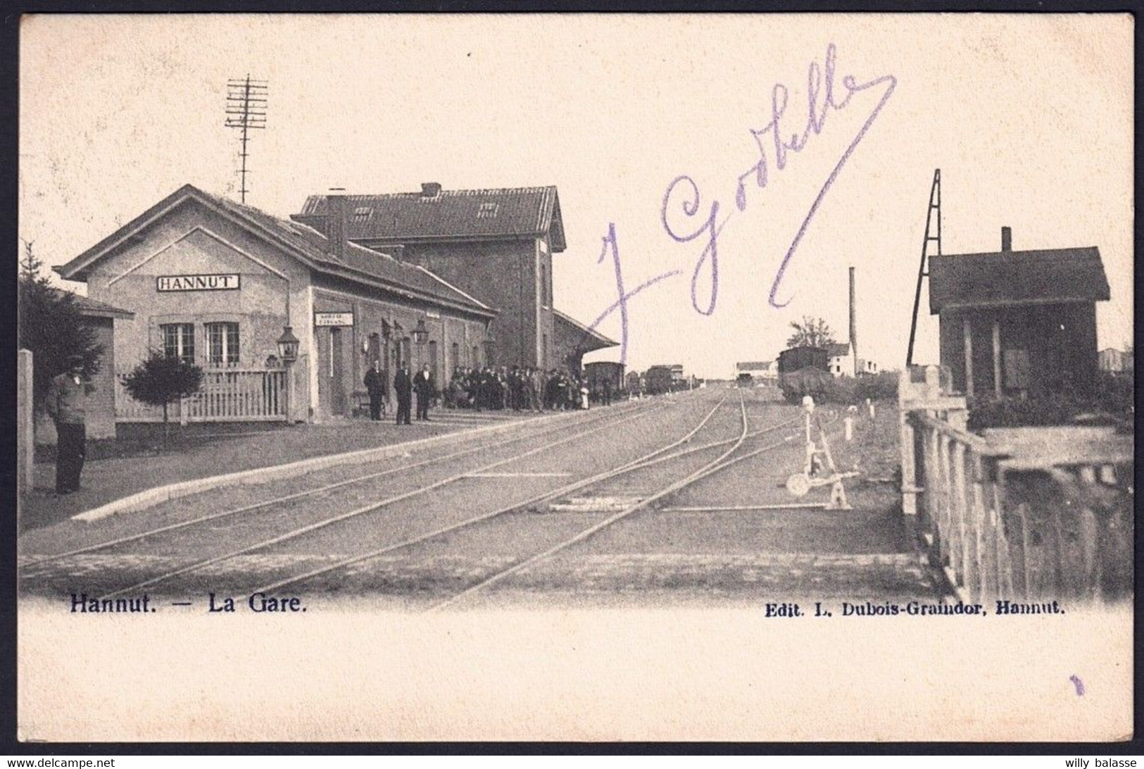 +++ CPA - HANNUT - La Gare   //