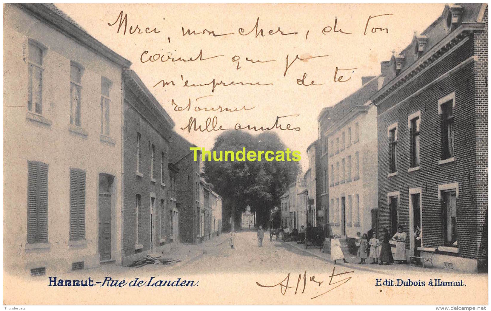 CPA HANNUT  RUE DE LANDEN