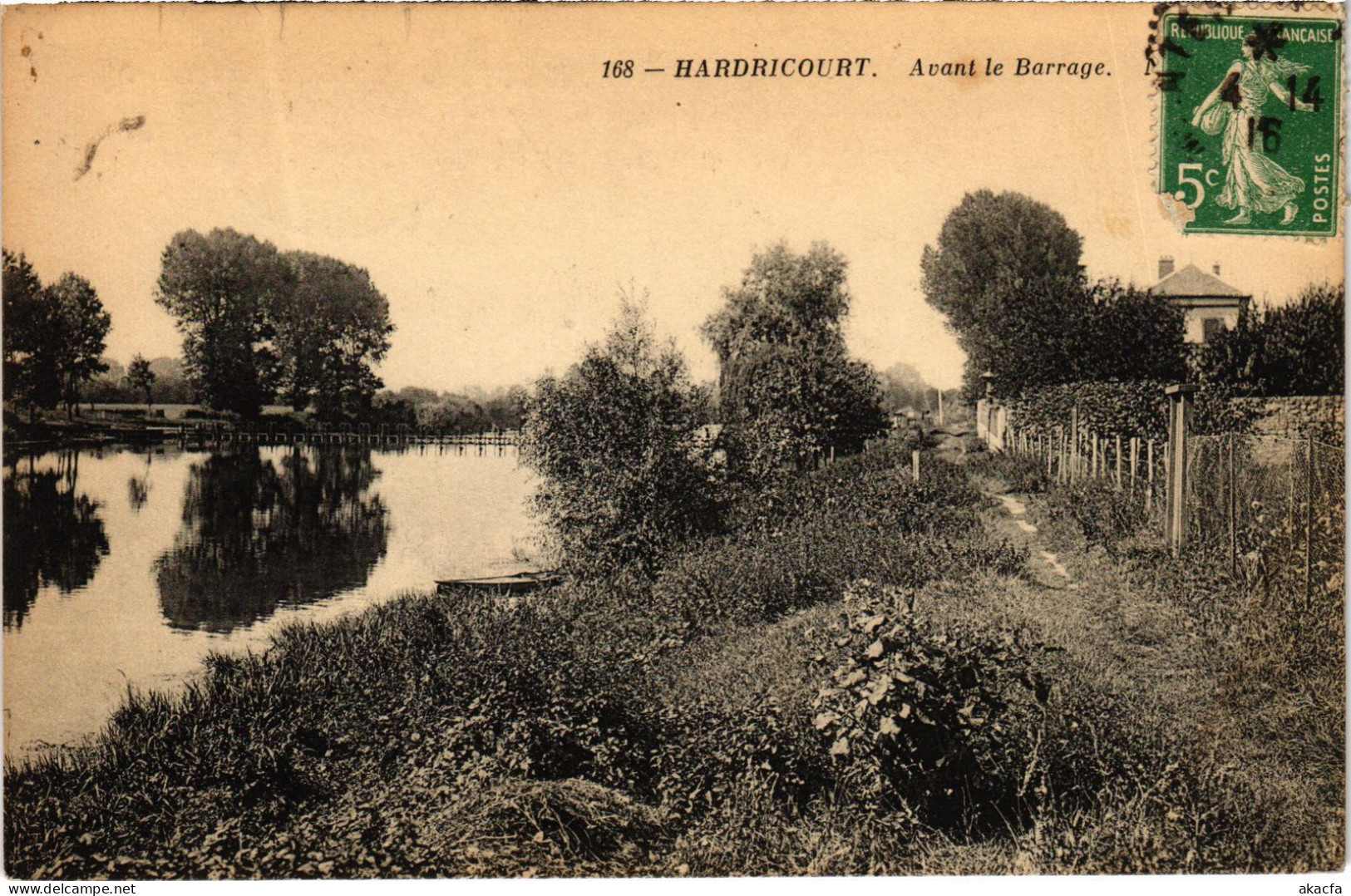 CPA HARDRICOURT Avant le Barrage (1411897)