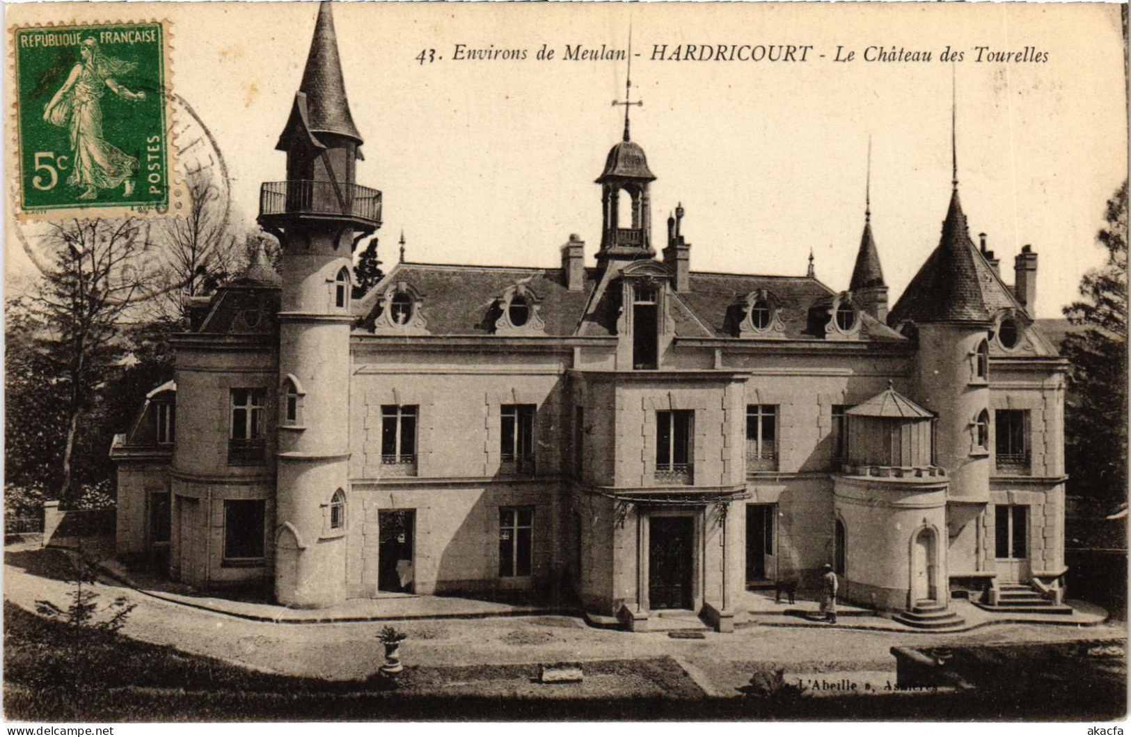 CPA HARDRICOURT Chateau des Tourelles (1411901)