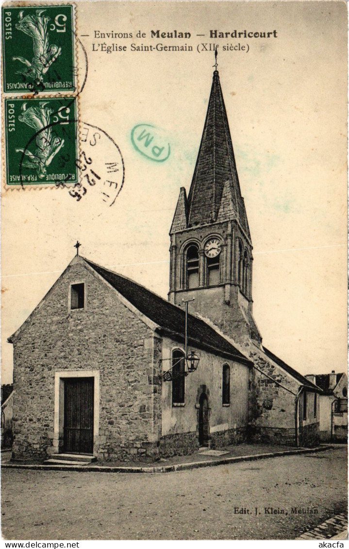 CPA HARDRICOURT L'Eglise Saint-Germain (1411888)