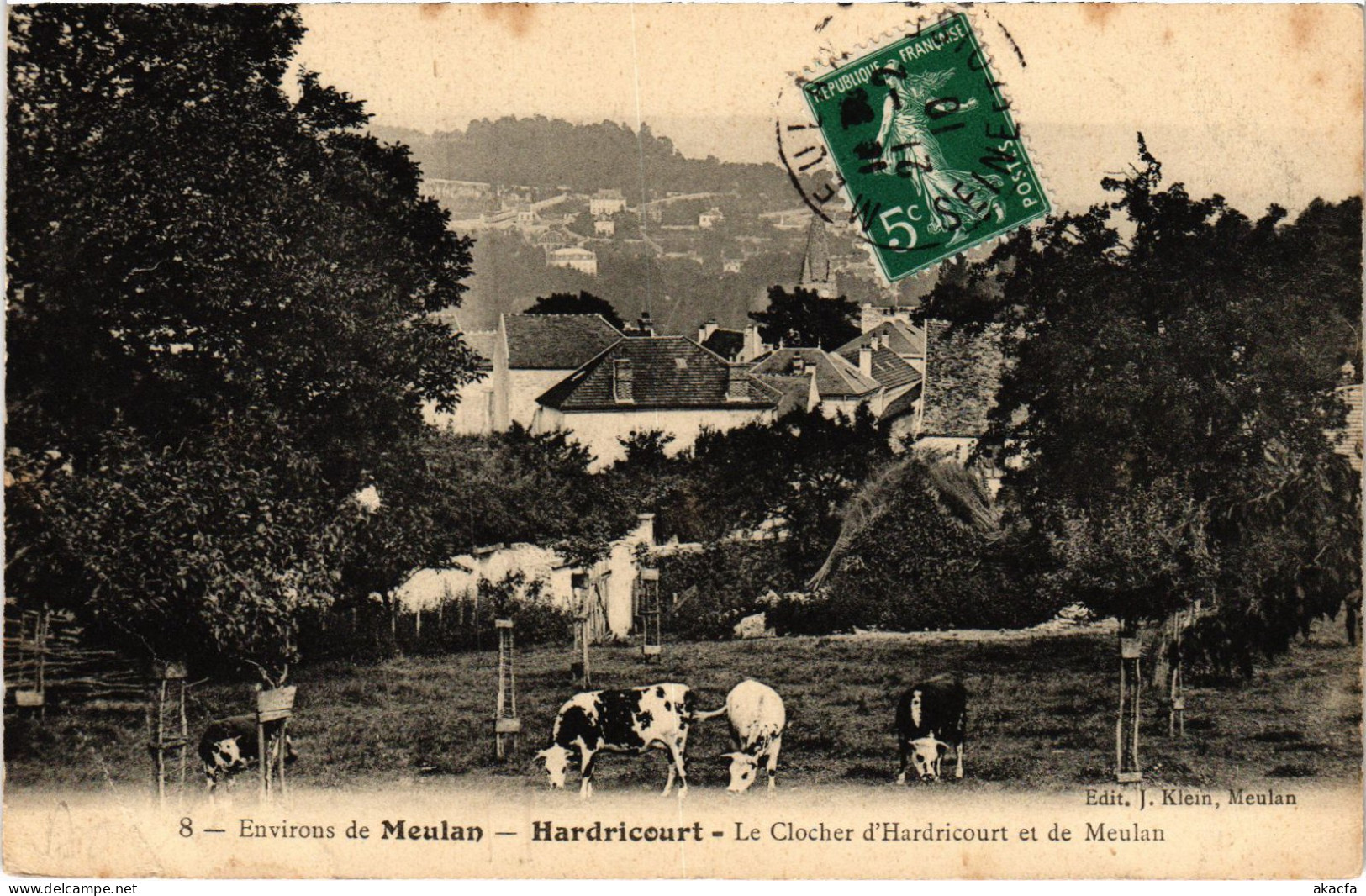 CPA HARDRICOURT Le Clocher d'Hardricourt et de Meulan (1411882)