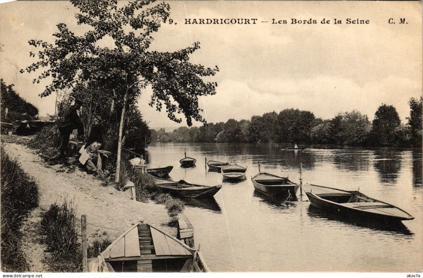 CPA HARDRICOURT Les Bords de la Seine (1411892)