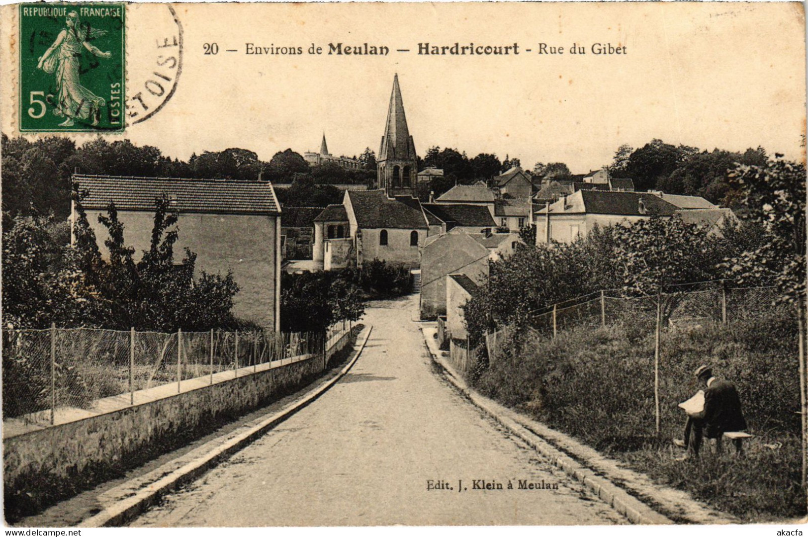 CPA HARDRICOURT Rue du Gibet (1411896)