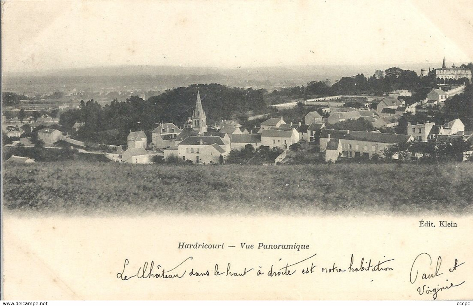 CPA Hardricourt Vue Panoramique