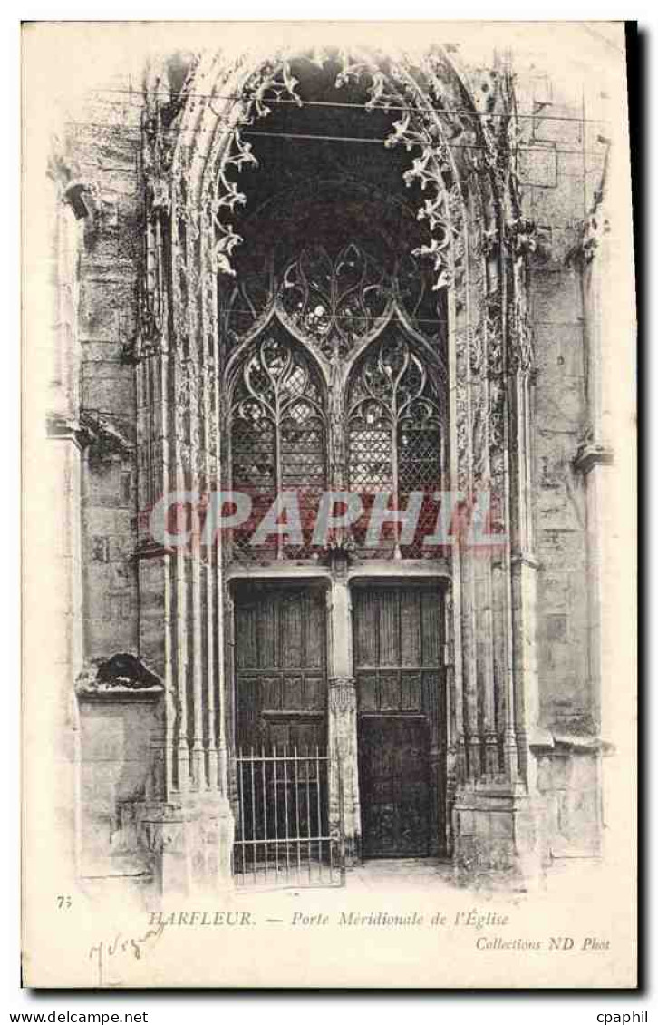 CPA Harfleur Porte Meridionale de l'Eglise