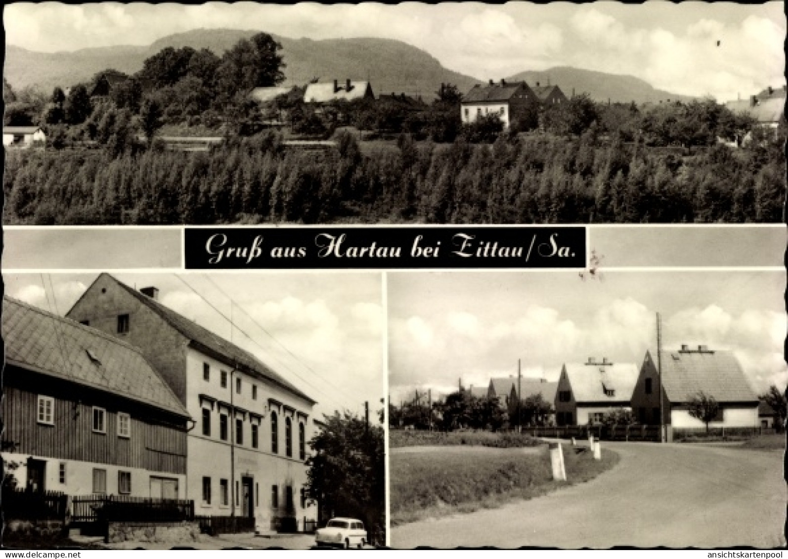 CPA Hartau Zittau in Sachsen, Panorama mit Töpfer und Ameisenberg, Kretscham, Siedlung