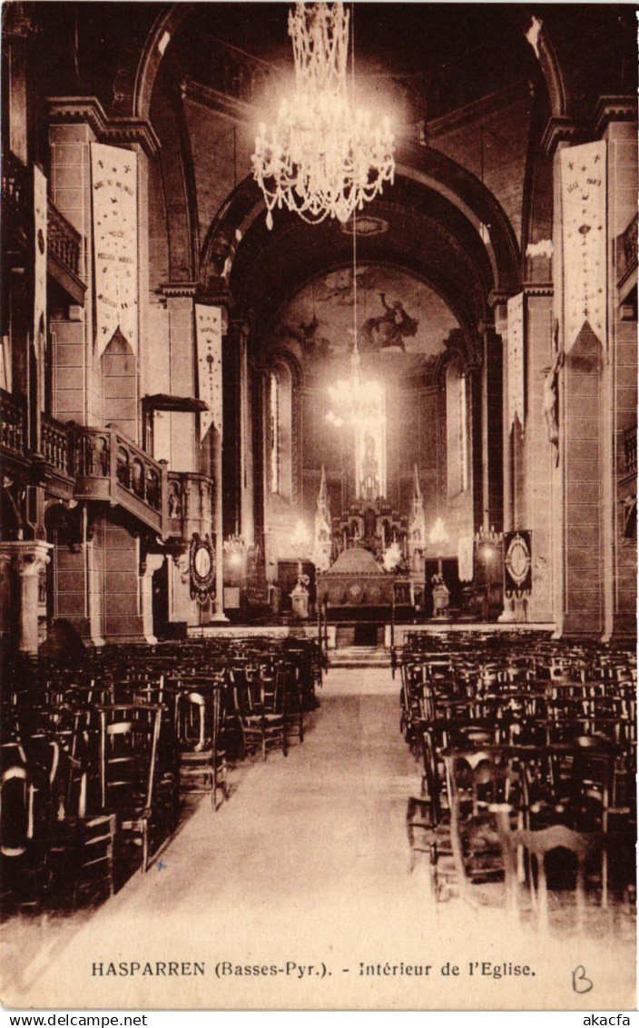 CPA HASPARREN Intérieur de l'Église (412559)