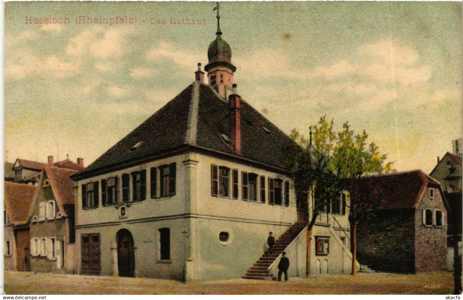 CPA Hassloch Rathaus GERMANY (898745)