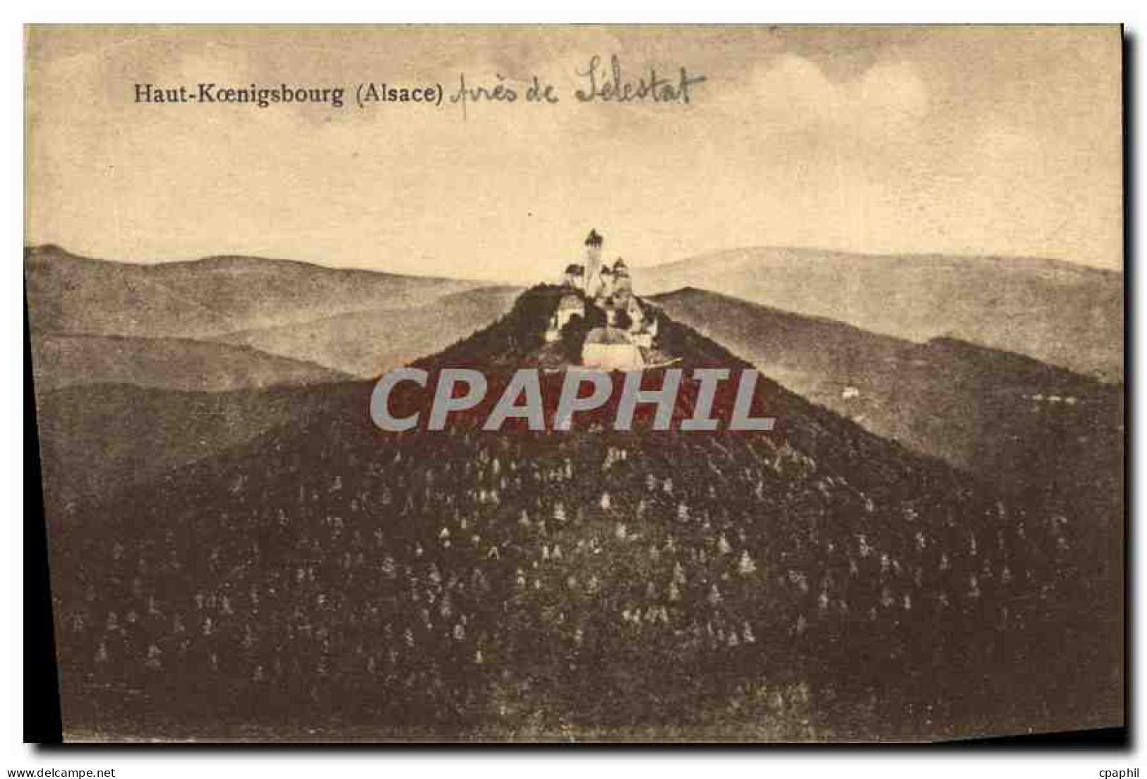 CPA Haut Koenigsbourg Alsace