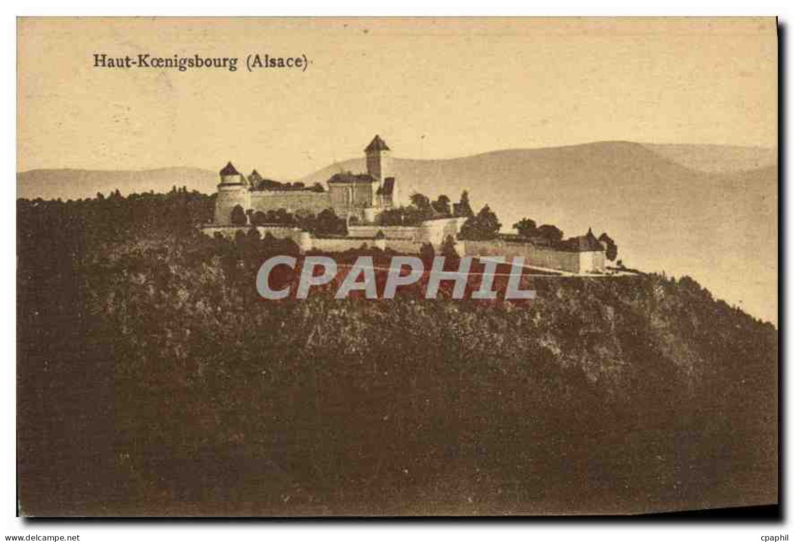 CPA Haut Koenigsbourg Alsace
