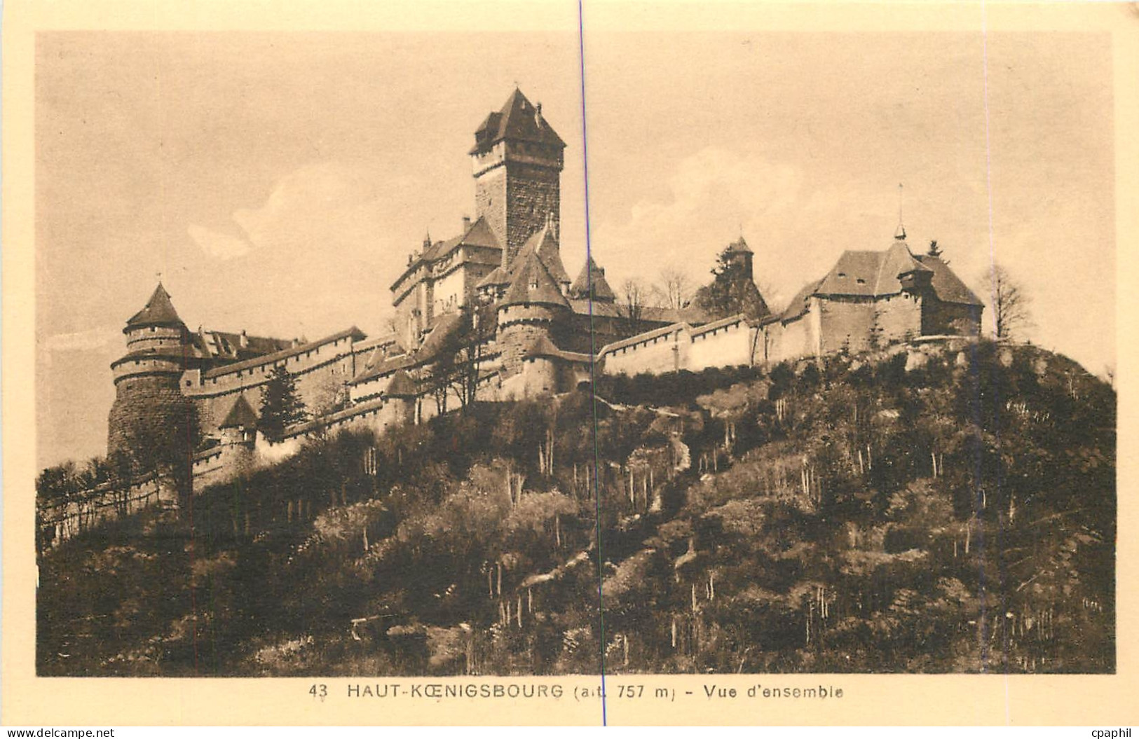 CPA Haut Koenigsbourg Vue d'Ensemble