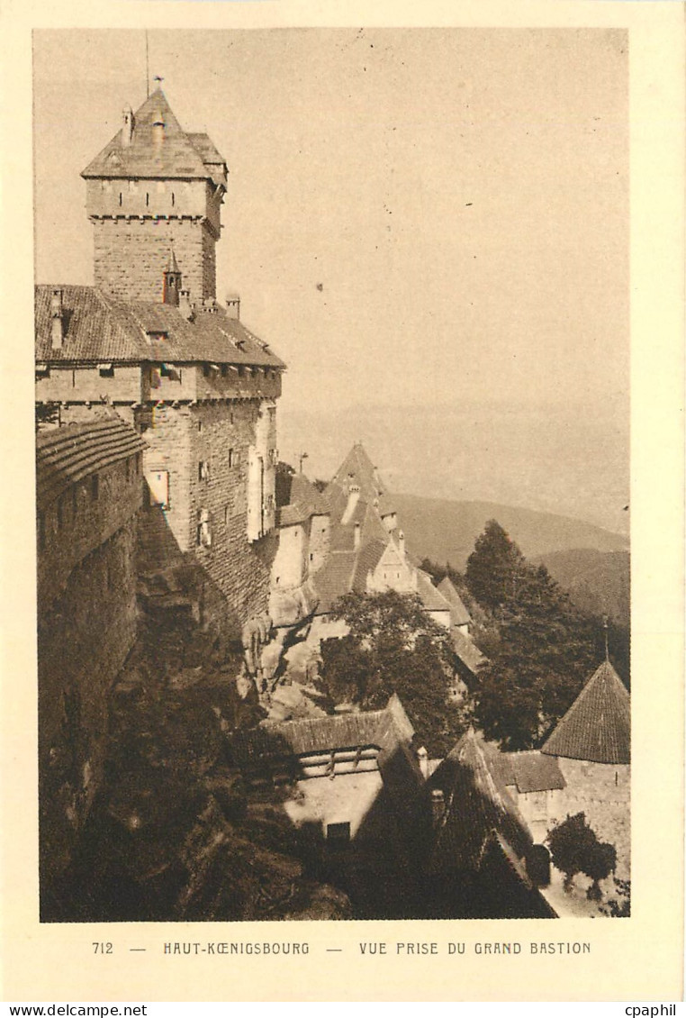 CPA Haut Koenigsbourg Vue prise du Grand Bastion