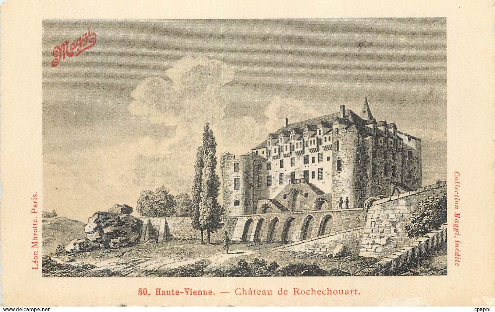 CPA Haute Vienne Chateau de Rochechouart Maggi