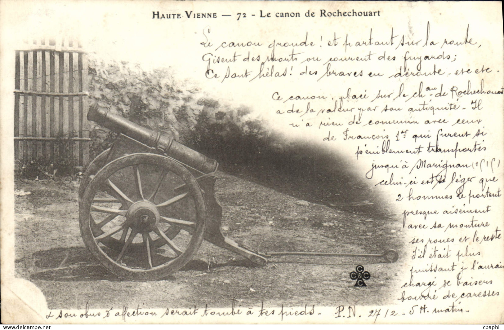 CPA Haute Vienne Le canon de Rochechouart