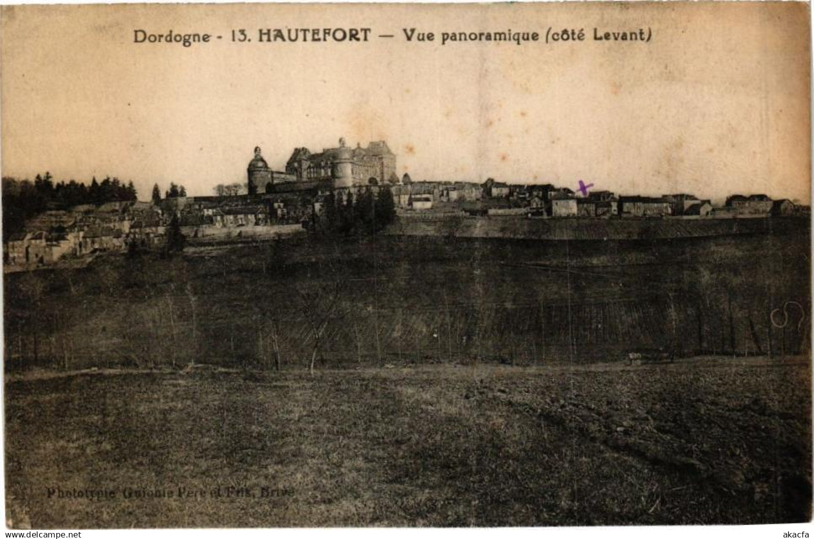 CPA HAUTEFORT-Vue panoramique (233687)