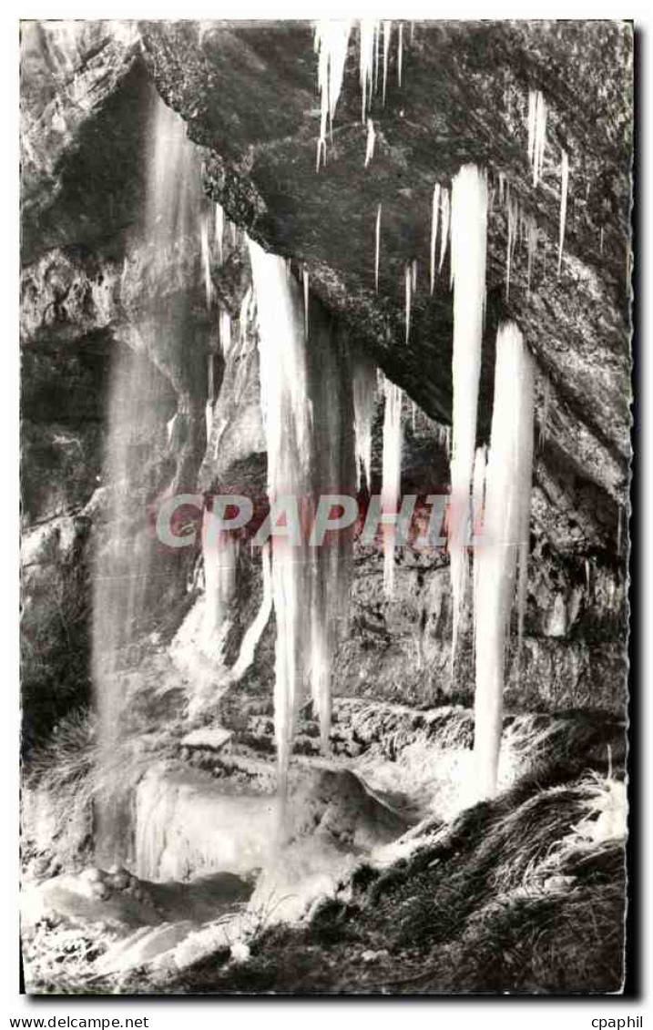 CPA Hauteville Lompnes Cascade de Charabotte en hiver