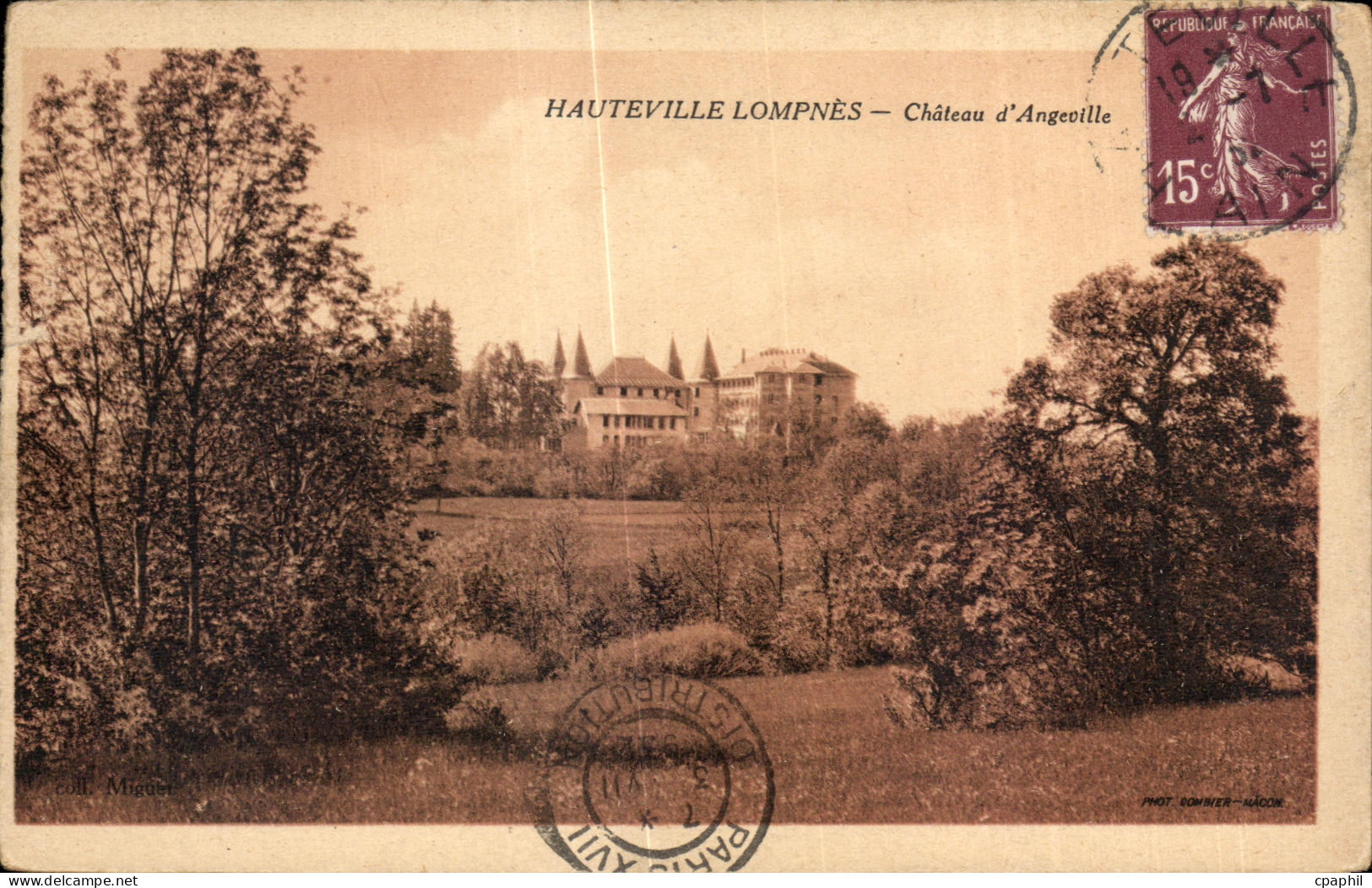 CPA Hauteville Lompnes Chateau d Angeville