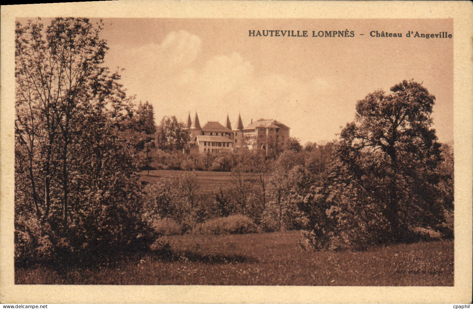 CPA Hauteville Lompnes Chateau d'Angeville
