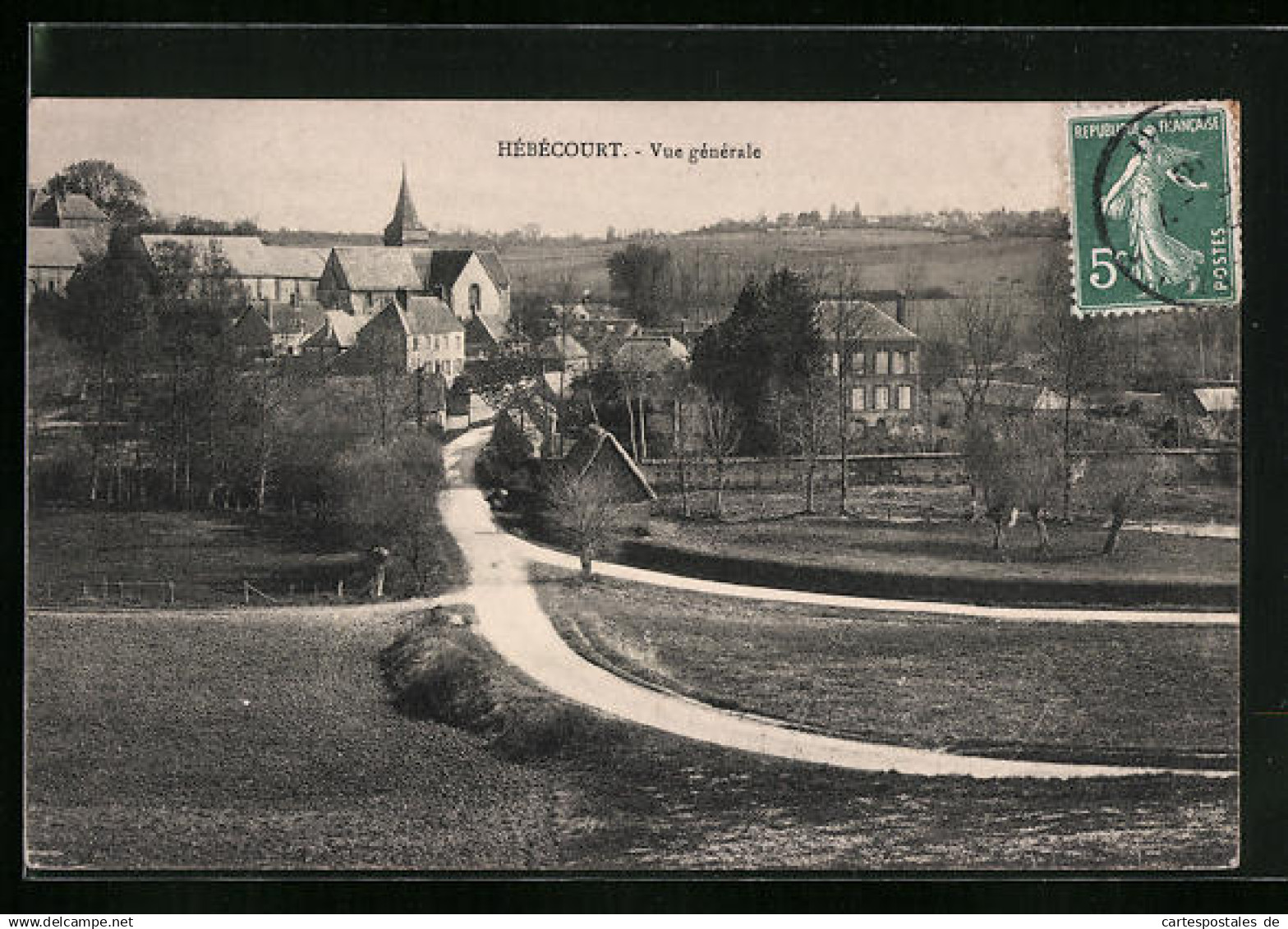 CPA Hébécourt, Vue generale