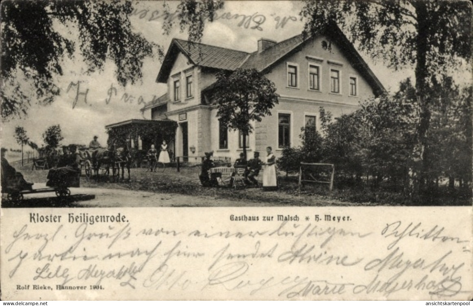 CPA Heiligenrode Stuhr in Niedersachsen, Kloster, Gasthaus zur Malsch, H. Meyer