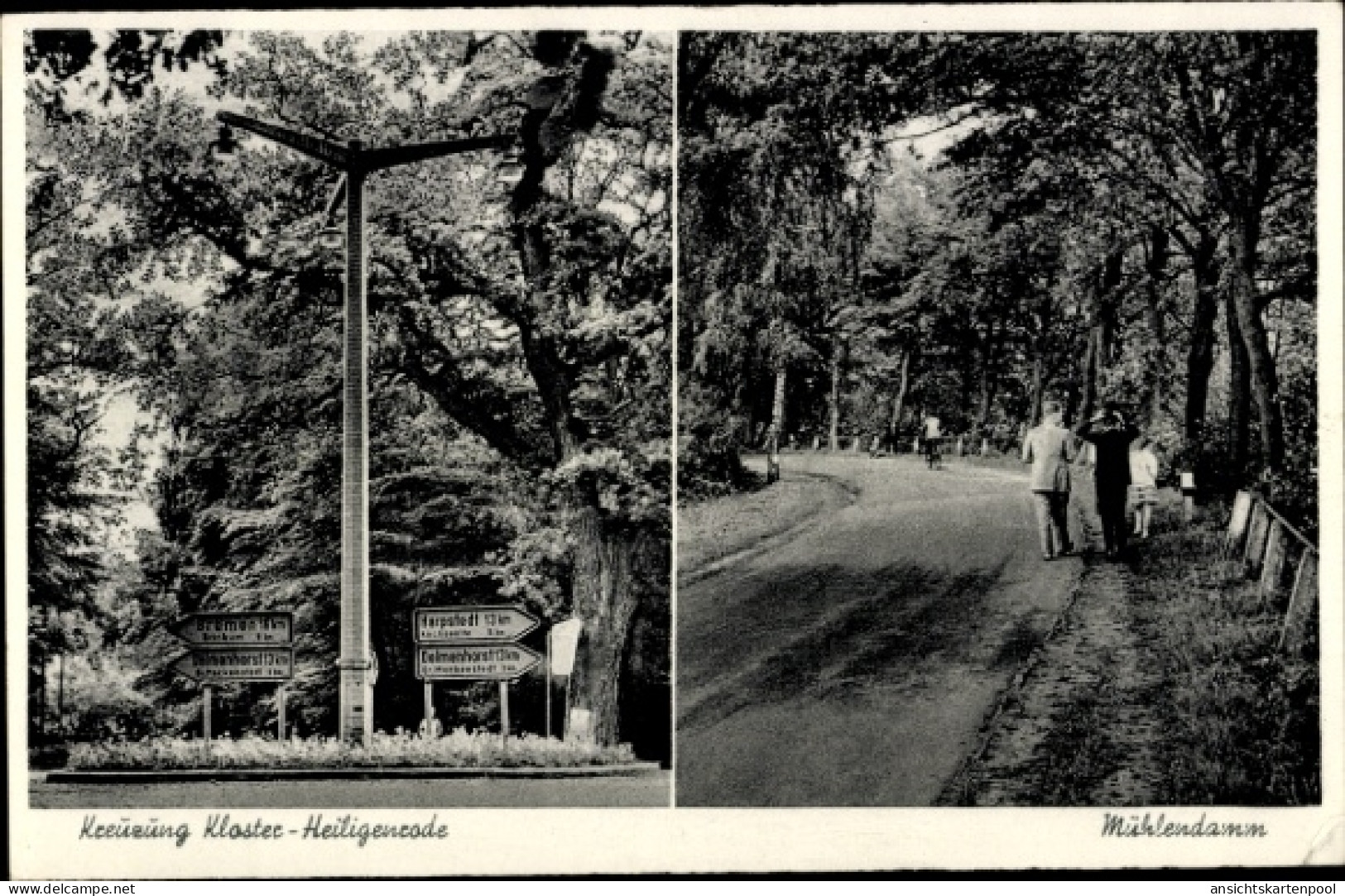 CPA Heiligenrode Stuhr in Niedersachsen, Kloster Heiligenrode, Kreuzung, Mühlendamm