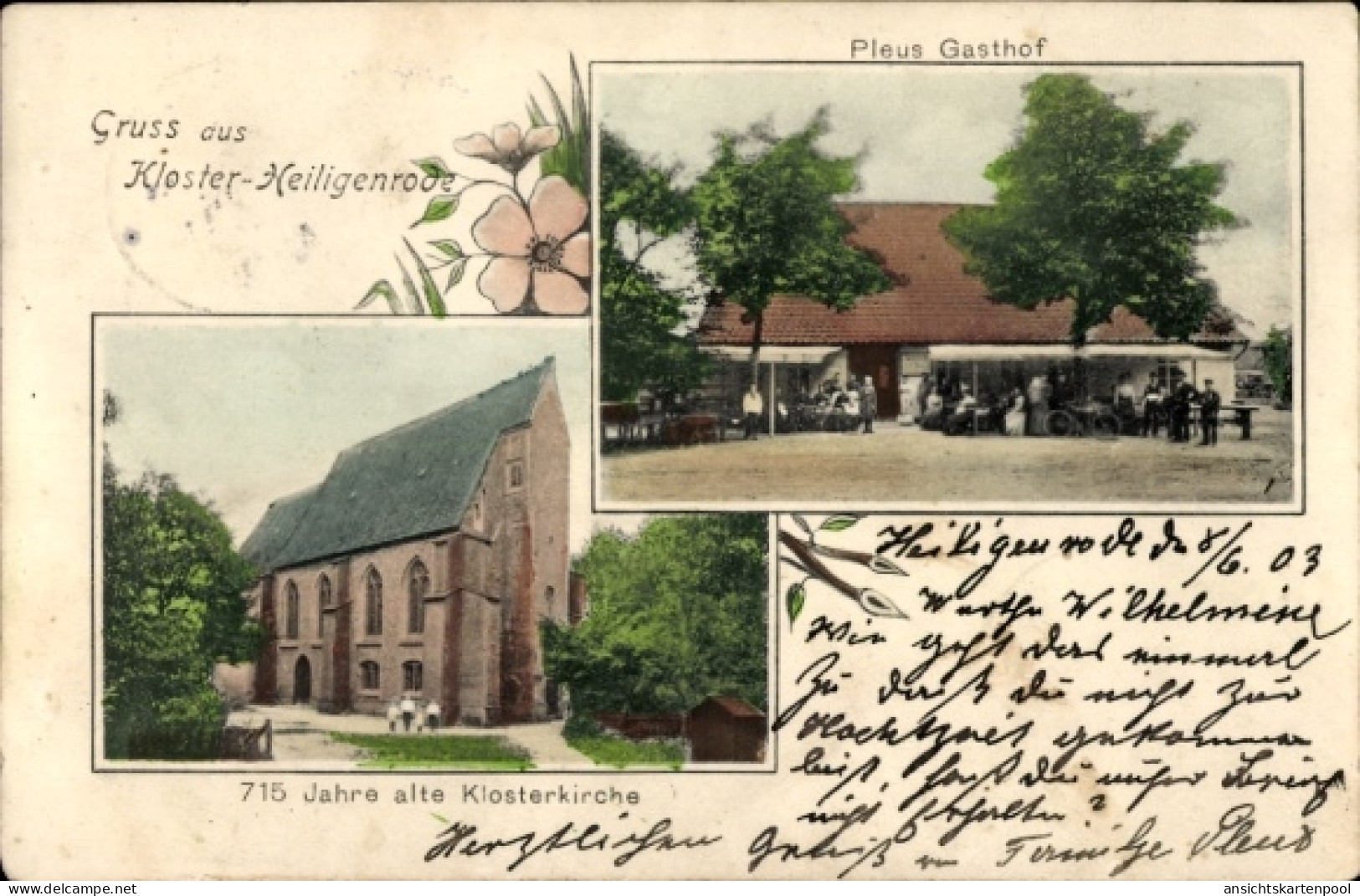 CPA Heiligenrode Stuhr in Niedersachsen, Kloster Heiligenrode, Pleus Gasthof, Klosterkirche