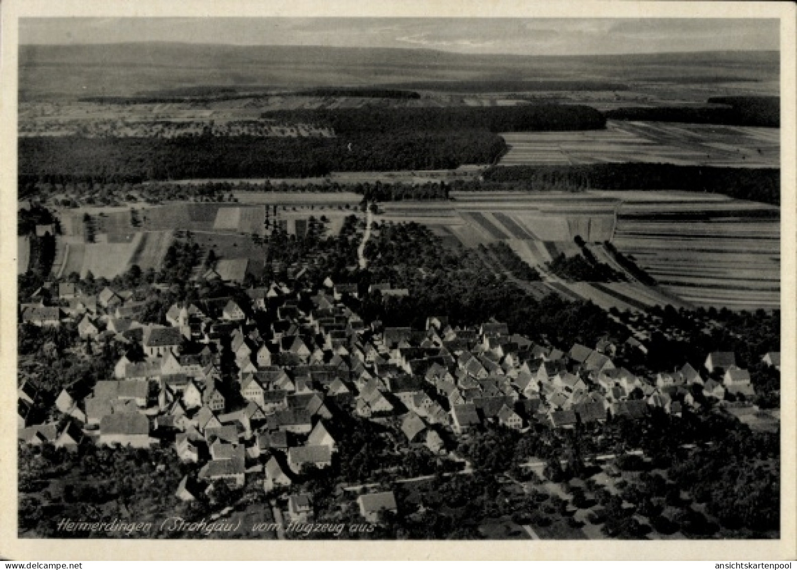 CPA Heimerdingen Ditzingen in Württemberg, Fliegeraufnahme