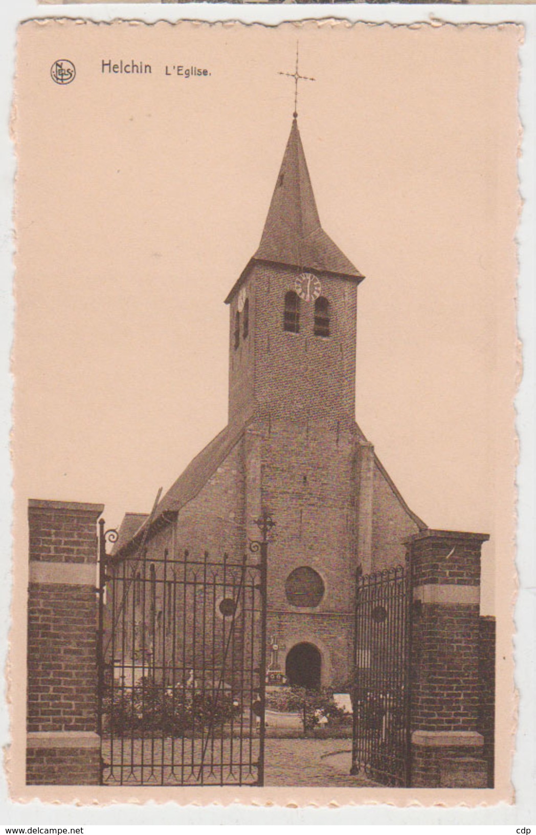 cpa helchin  église