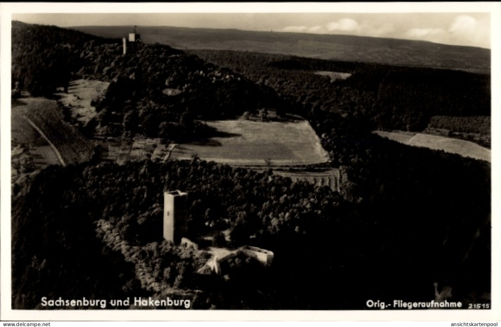 CPA Heldrungen in Thüringen, Sachsenburg über Heldrungen, Fliegeraufnahme