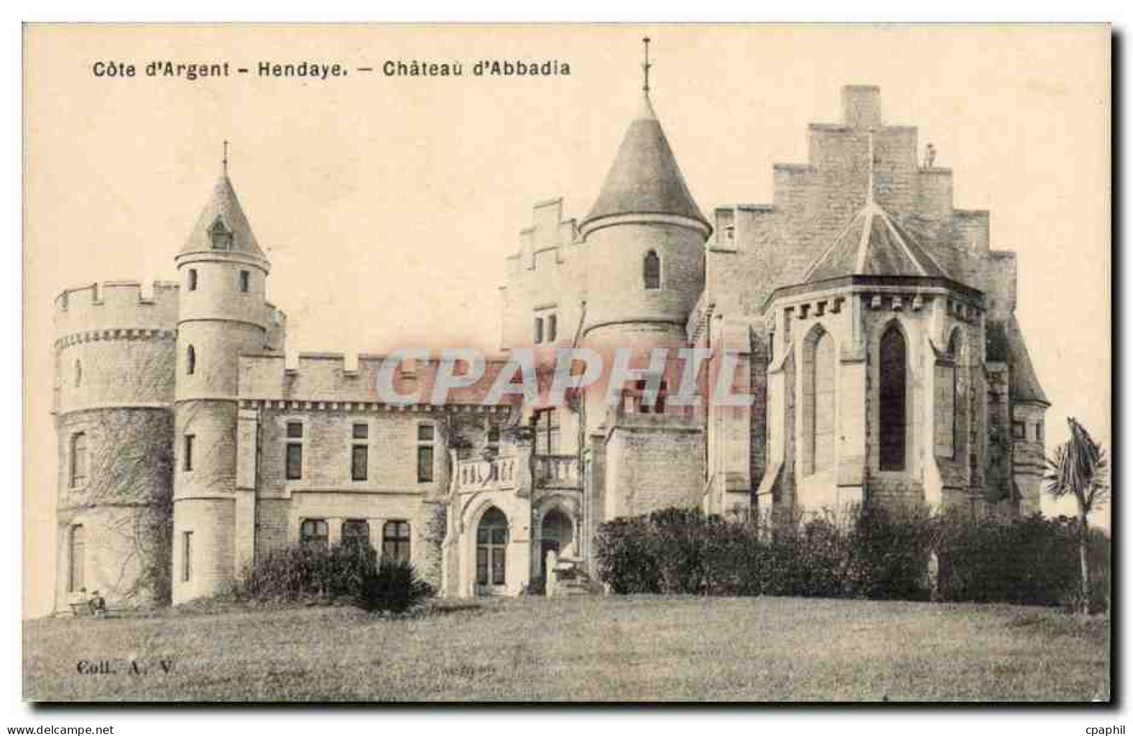 CPA Hendaye Chateau d'Abbadia