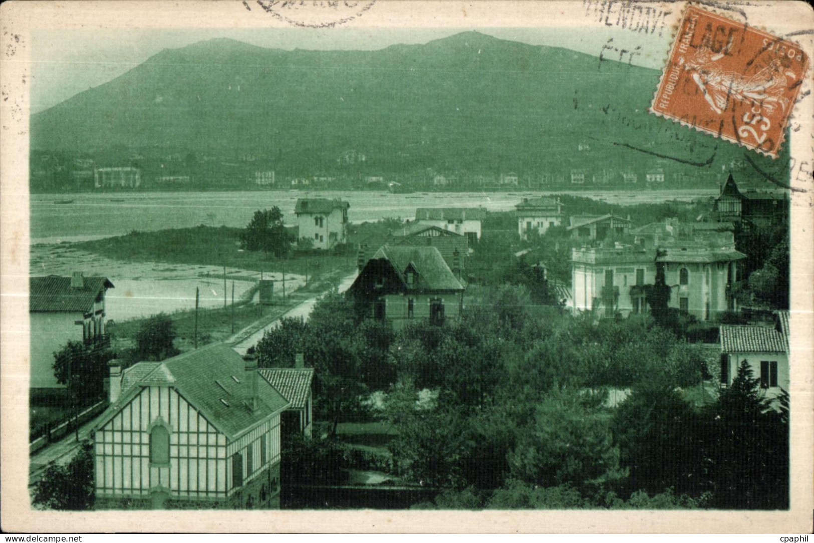 CPA Hendaye (Cote Basque) Vue d easemble d Hendaye Plage (Cote Ouest)