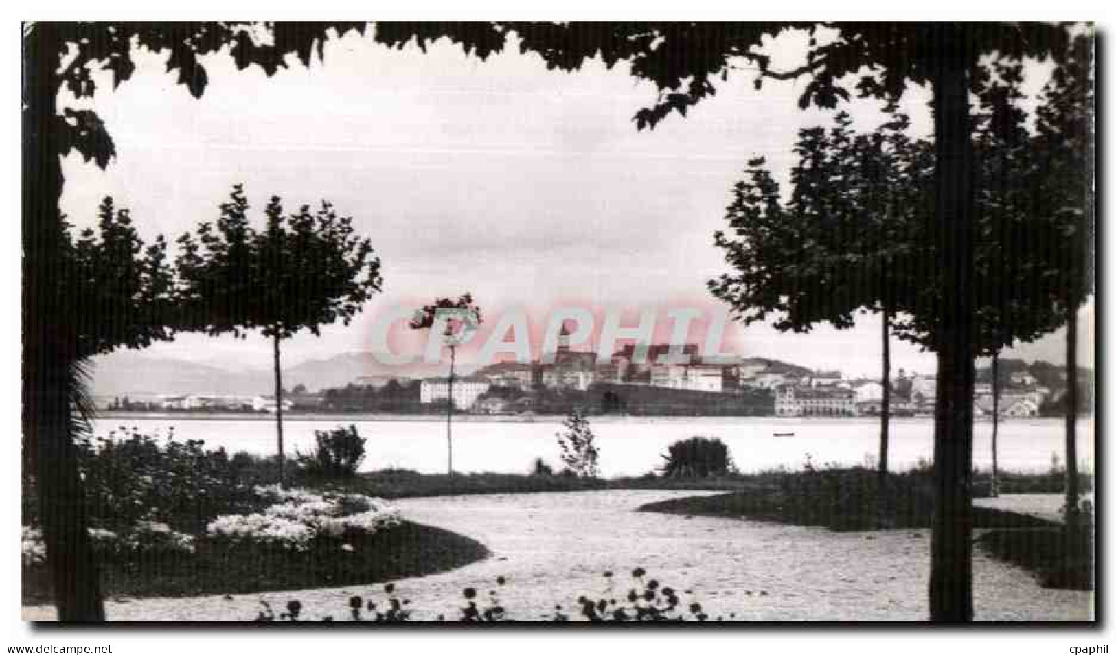 CPA Hendaye Fontarable vue des jardins d hendaye