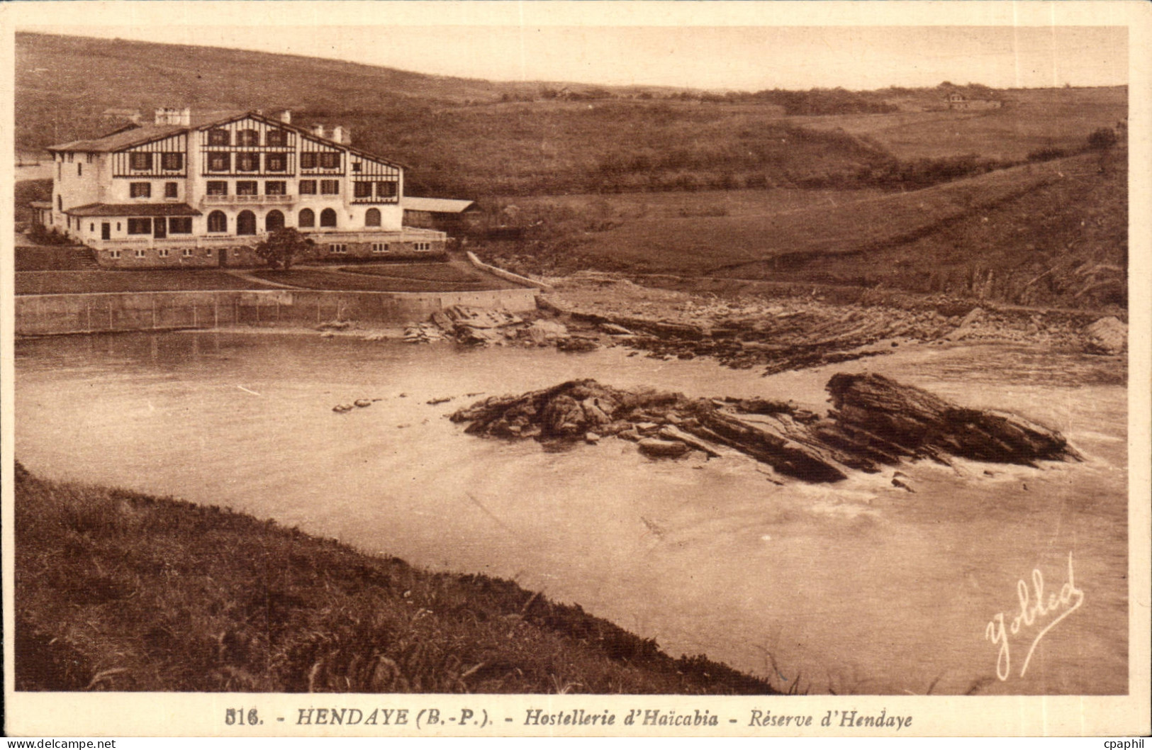 CPA Hendaye Hostellerie d'Haicabia Reserve d'Hendaye