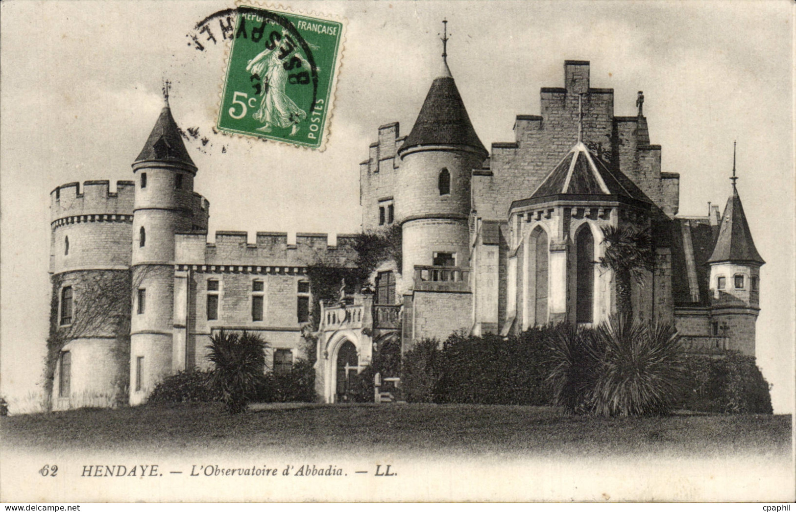 CPA Hendaye L'observatoire d'abbadia