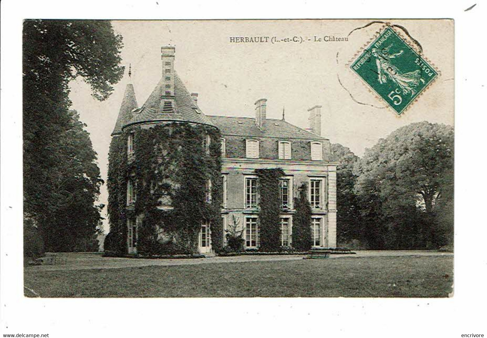 cpa HERBAULT le chateau
