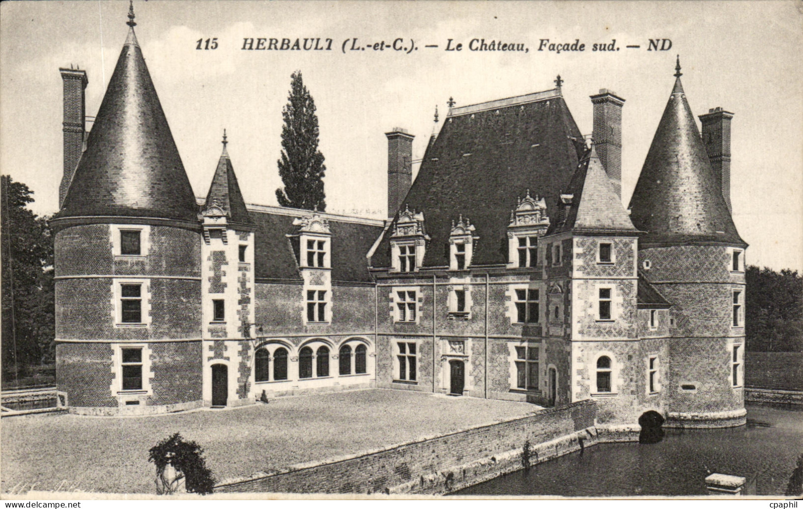 CPA Herbault Le Chateau Facade sud