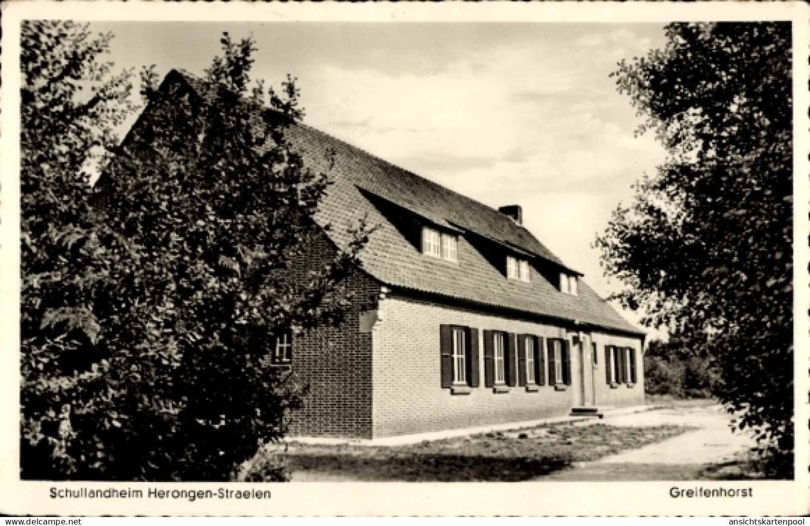 CPA Herongen Straelen am Niederrhein, Schullandheim der Stadt Krefeld, Greifenhorst