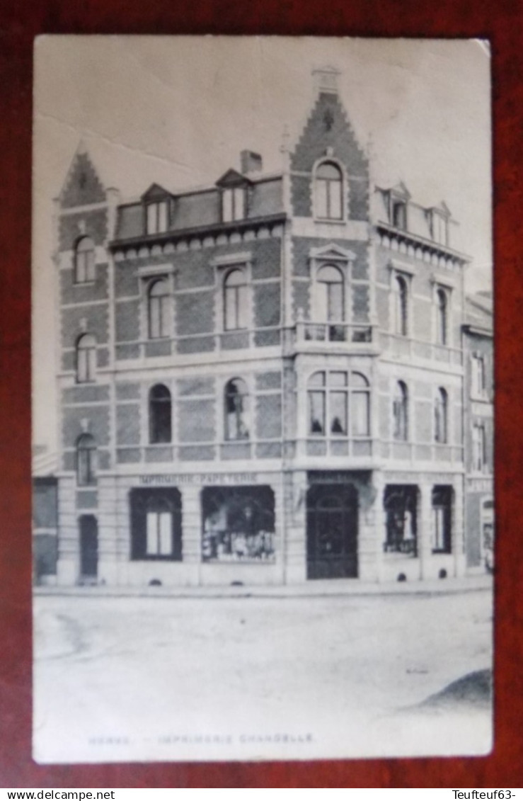Cpa Herve ; imprimerie Chandelle - Herve vers Theux 1913.