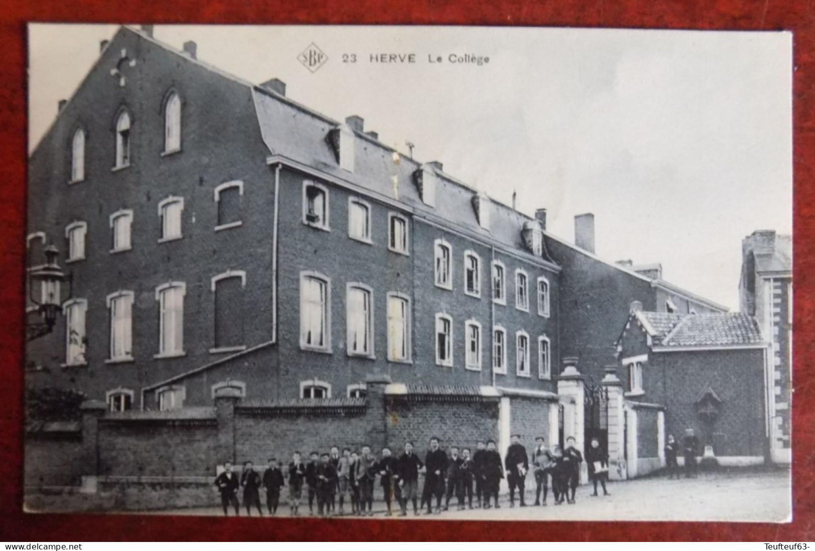 Cpa Herve : le collège - Herve vers Aubel 1909