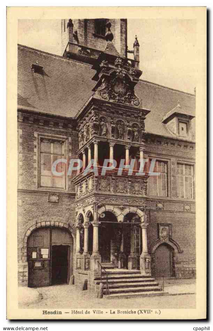 CPA Hesdin Hotel de Ville La Breteche