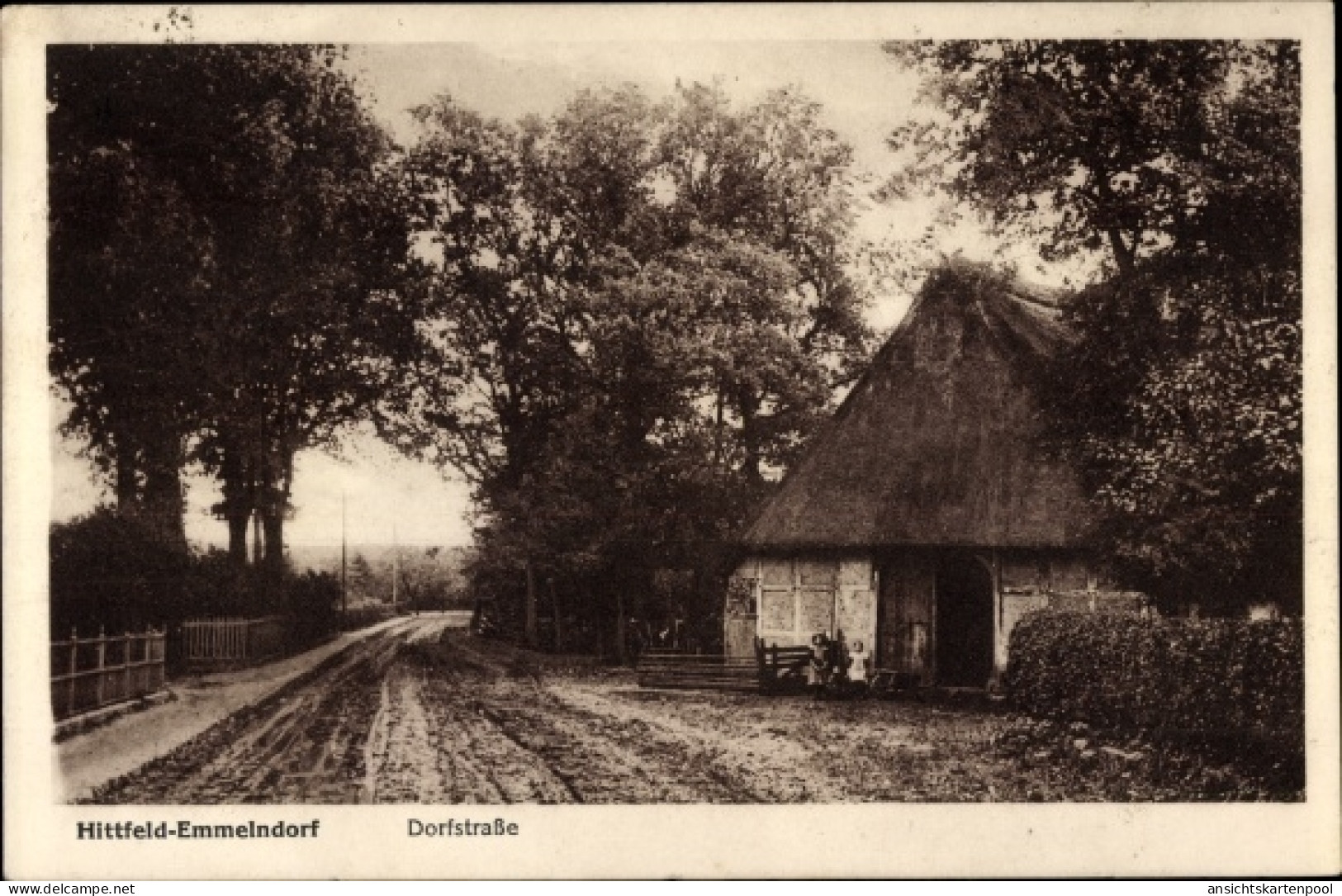CPA Hittfeld Emmelndorf Seevetal in Niedersachsen, Dorfstraße