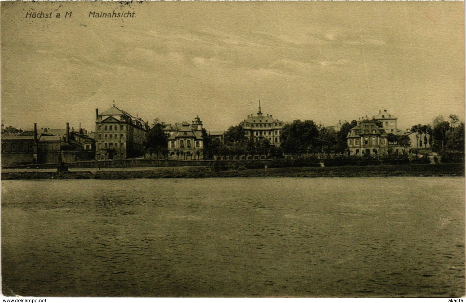CPA Hochst- Mainansicht GERMANY (949747)