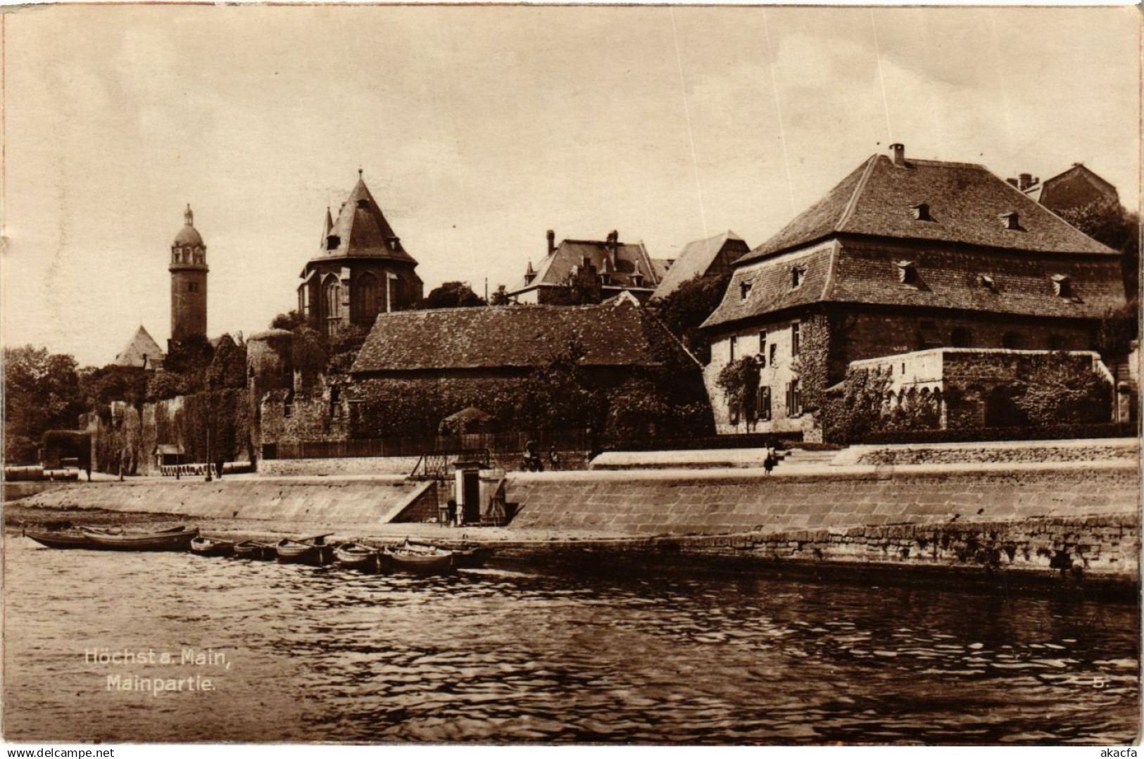 CPA Hochst- Mainpartie GERMANY (949749)