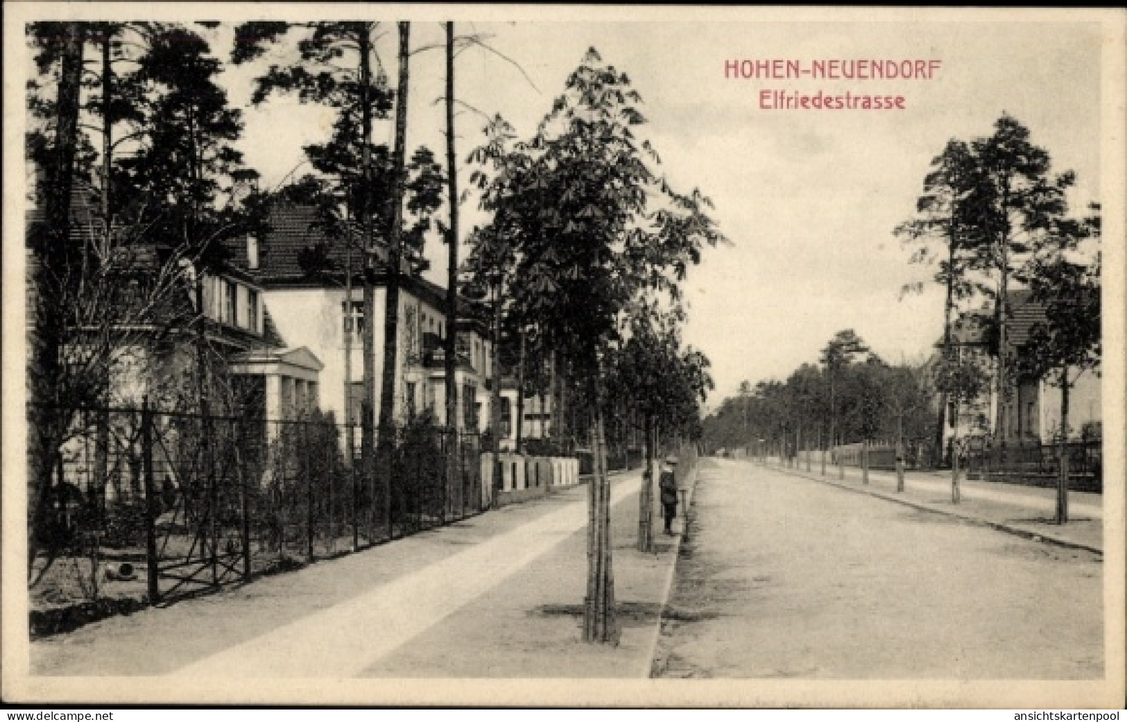 CPA Hohen Neuendorf Oberhavel, Elfriedestraße