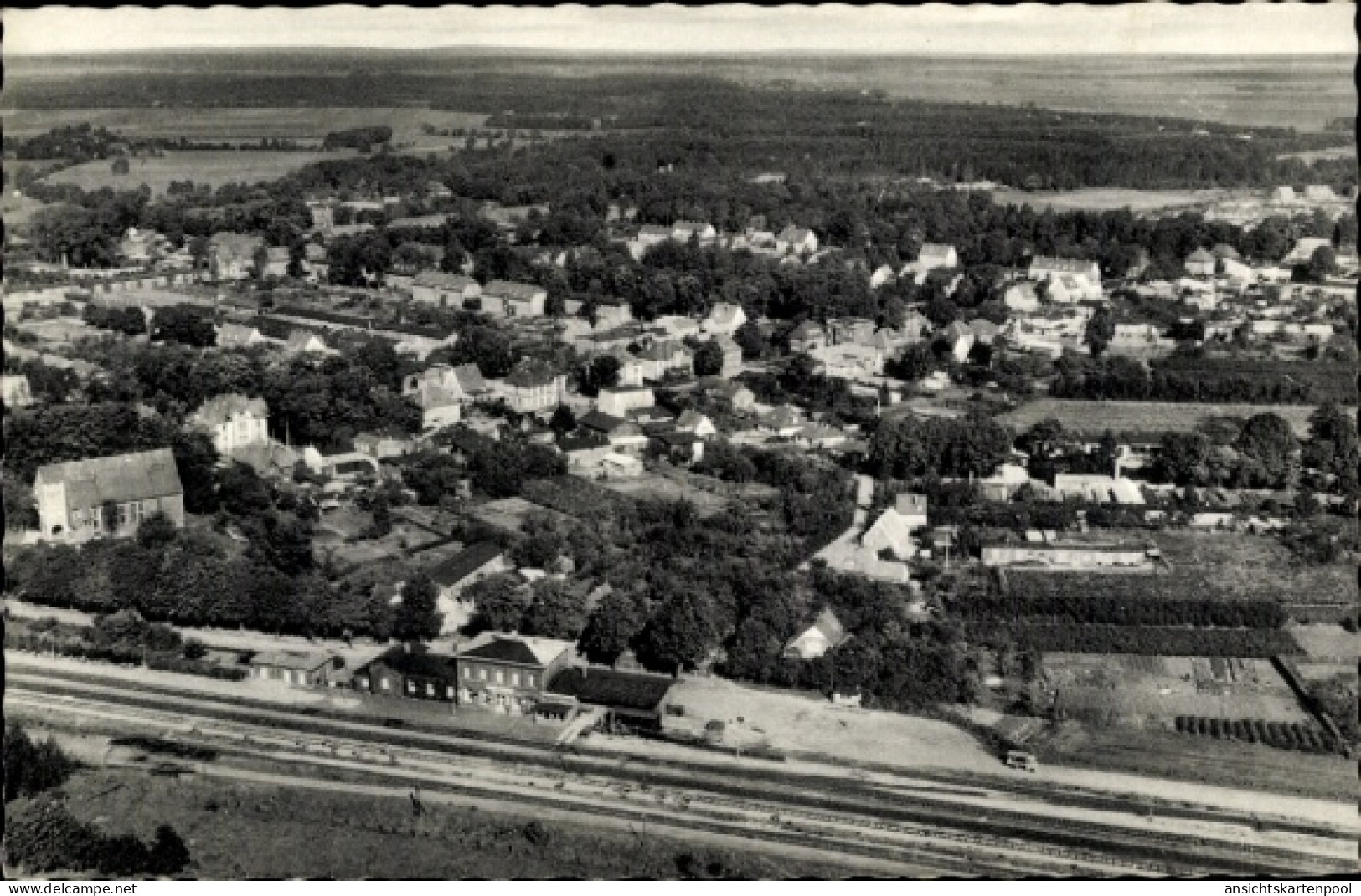 CPA Hohenlockstedt Lockstedt in Holstein, Luftaufnahme